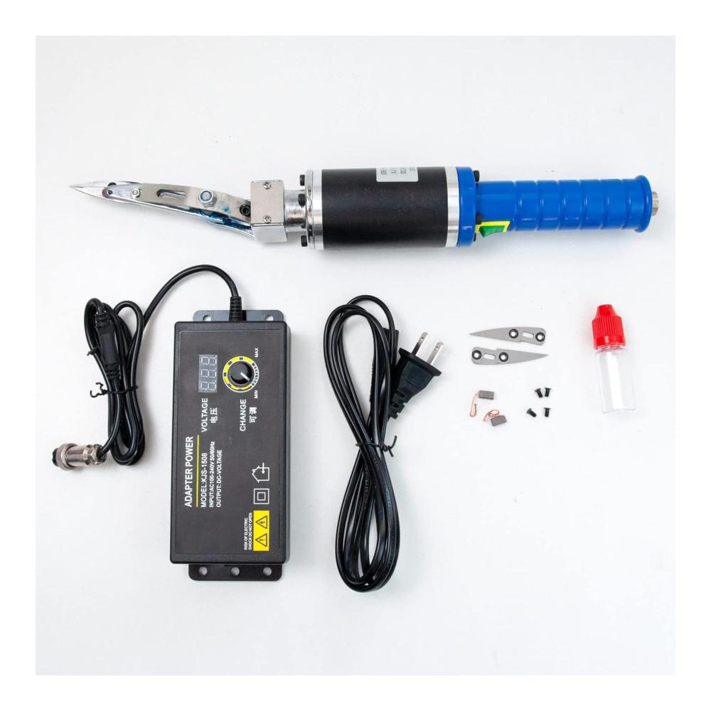 Entfesseln Sie Ihre Kreativität mit erstklassigem Knüpf-Zubehör Elektrische Tufting-Teppich-Schnitzschere 200 W Leistung einstellbare Geschwindigkeit von 0~4000 U/min für präzises Schneiden von Stoff Pappe und perfektem Basteln Nähen und Handwerken