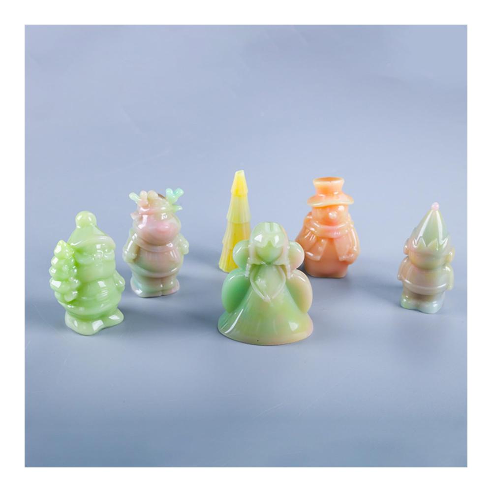 DIY Silikonform für Weihnachtspuppen Handgefertigte Ornamente & Deko Epoxidharz & Gips Duftende Kunstharz-Tropfen Ideal für Kreative Modellierung & Gießkunst
