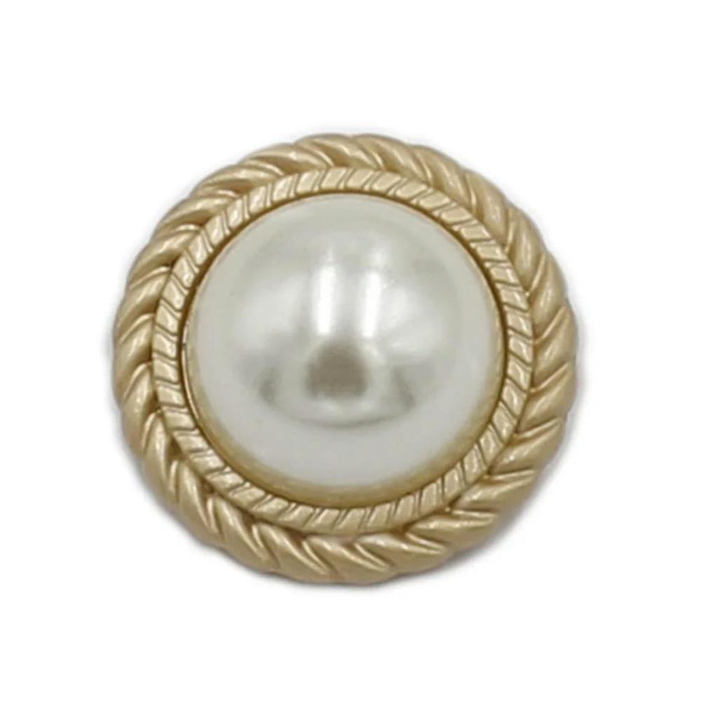 10 Stück Luxuriöse Metallknöpfe im Duftstil - Goldene Perlen Rund 15-30 mm - Dekorative Nähknöpfe für DIY-Damenbekleidungszubehör