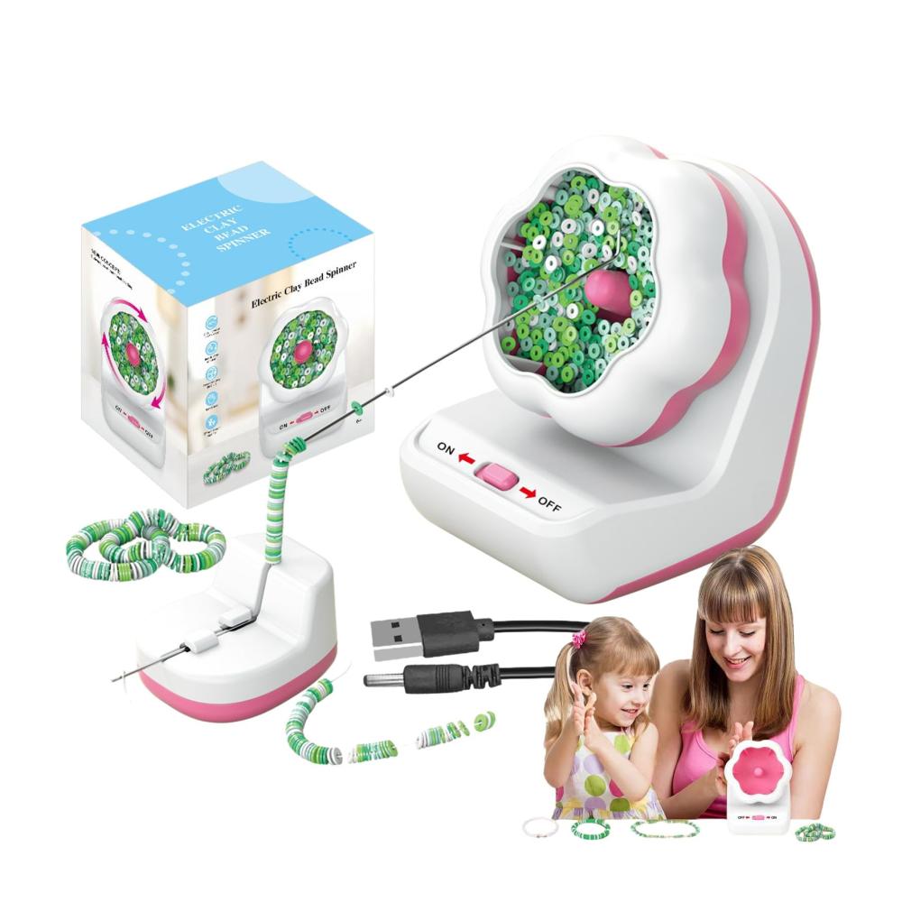 Erstellen Sie mühelos exquisite Perlenarbeiten mit unserem elektrischen Perlenweben-Werkzeug! Perfekt für Armbänder und Halsketten dieser Bead Spinner vereinfacht das Perlendrehen und -weben