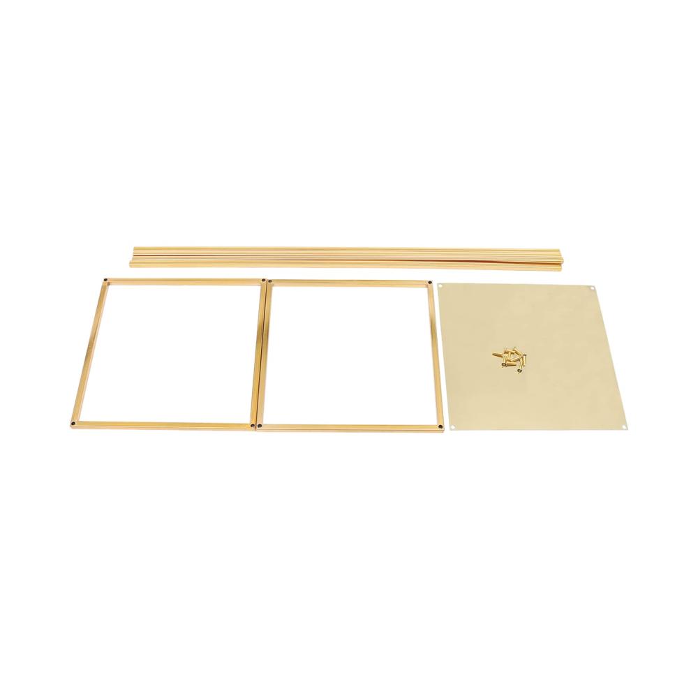 Goldener Blumenständer 80cm - Edler Sockel für Hochzeiten & Events - Metallständer für Tafelaufsätze Dekorationen & mehr - Party & Dinner Centerpiece in Gold - Stilvolle Blumenstütze & Säule