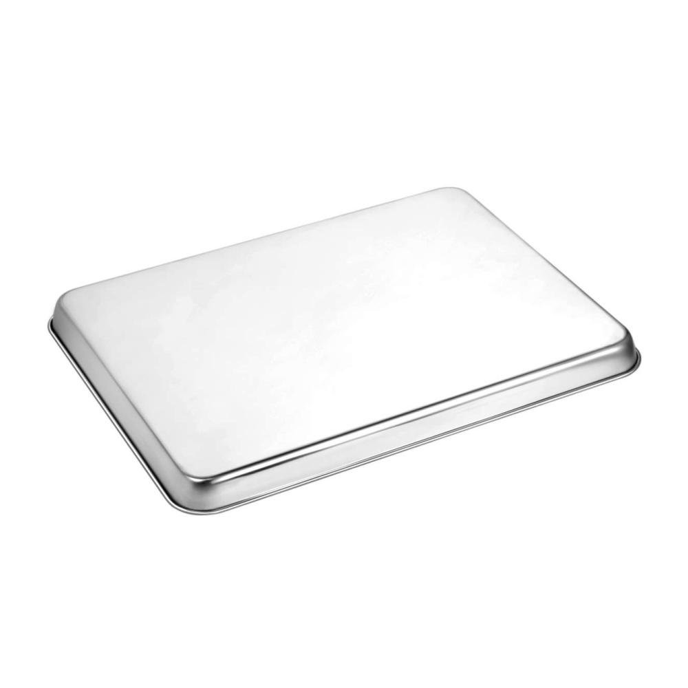 Wildone Backblech 3er Set aus Edelstahl | Backformen 22/30/40 cm | Ungiftig strapazierfähig & leicht zu reinigen | Hochwertige Bleche für Ihre Küche | Backbleche für vielseitigen Geb