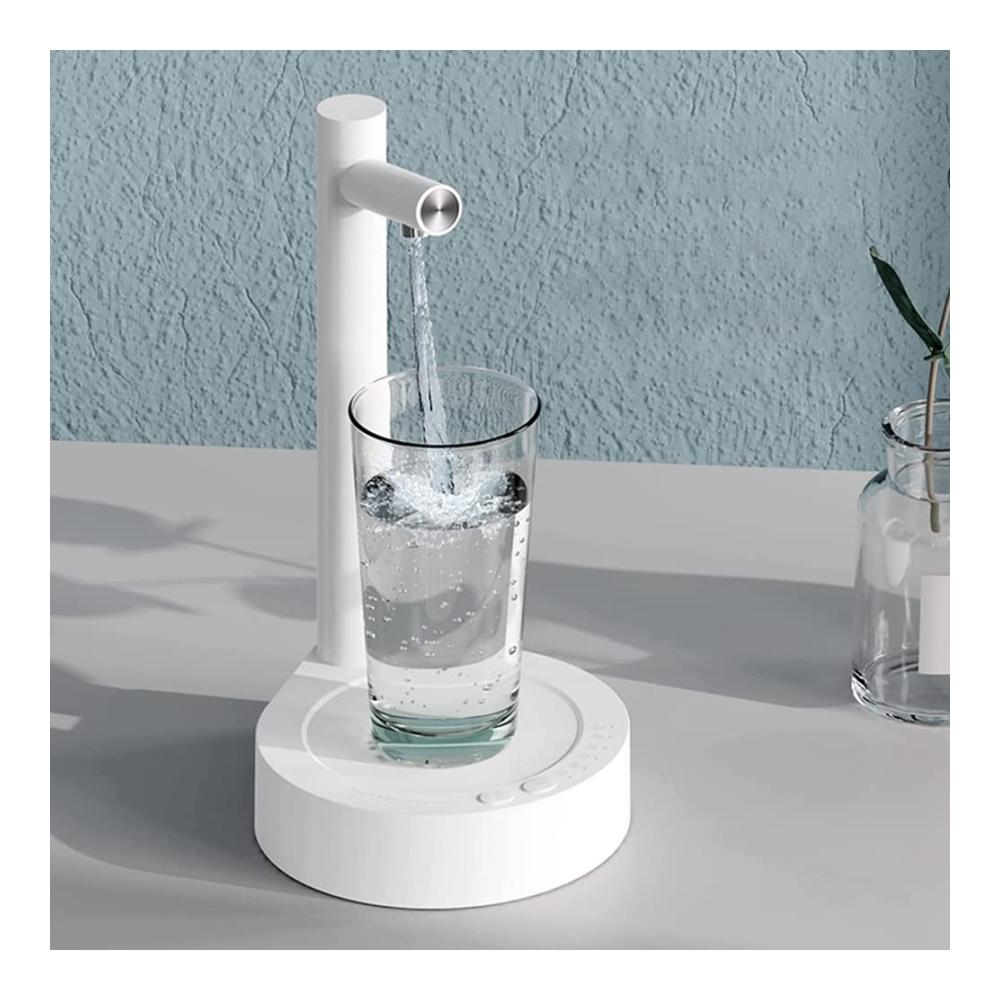 Elektrischer Kühler & Wasserspender Automatische Wasser-Gallonen-Pumpe für Büro & Zuhause. Wiederaufladbar & Desktop-Ständer inklusive. Erfrischendes Wasser auf Knopfdruck