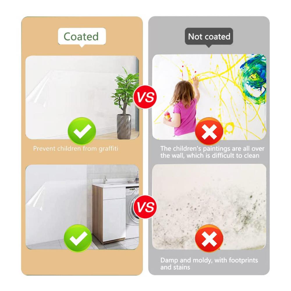 Premium Transparente Klebefolie 40x500cm - Selbstklebend Wasserdicht & Ölbeständig - Ideal für Möbelschutz Buchumschläge & Küchenwand - Praktischer Spritzschutz & Schutzfolie