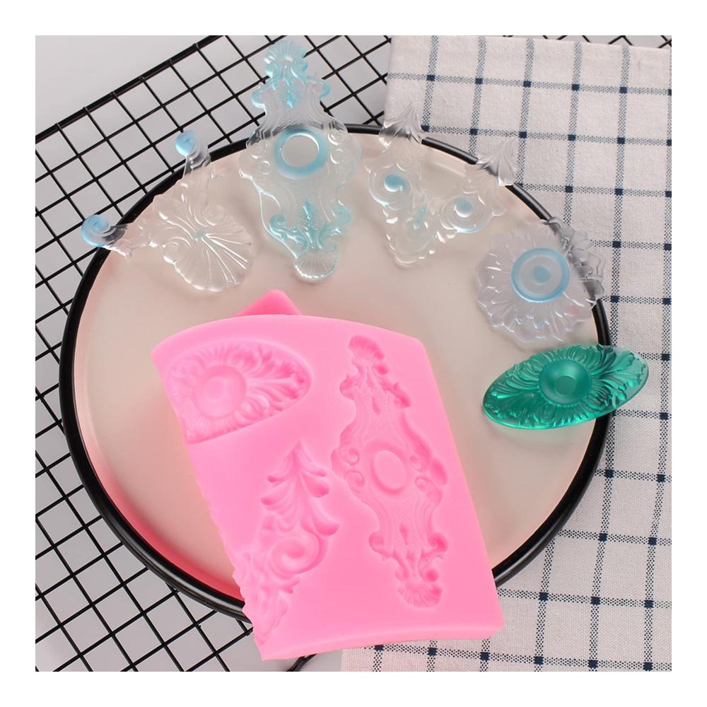 Erstellen Sie mühelos atemberaubende Tortendekorationen! Europäische geprägte Fondant-Kuchen-Silikonform für Gebäck Schokolade Süßigkeiten Eis und mehr. Perfektes DIY-Backwerkzeug für Kuchenformen Mousse und Gebäck. Silikon für professionelle Kuchendekorationen