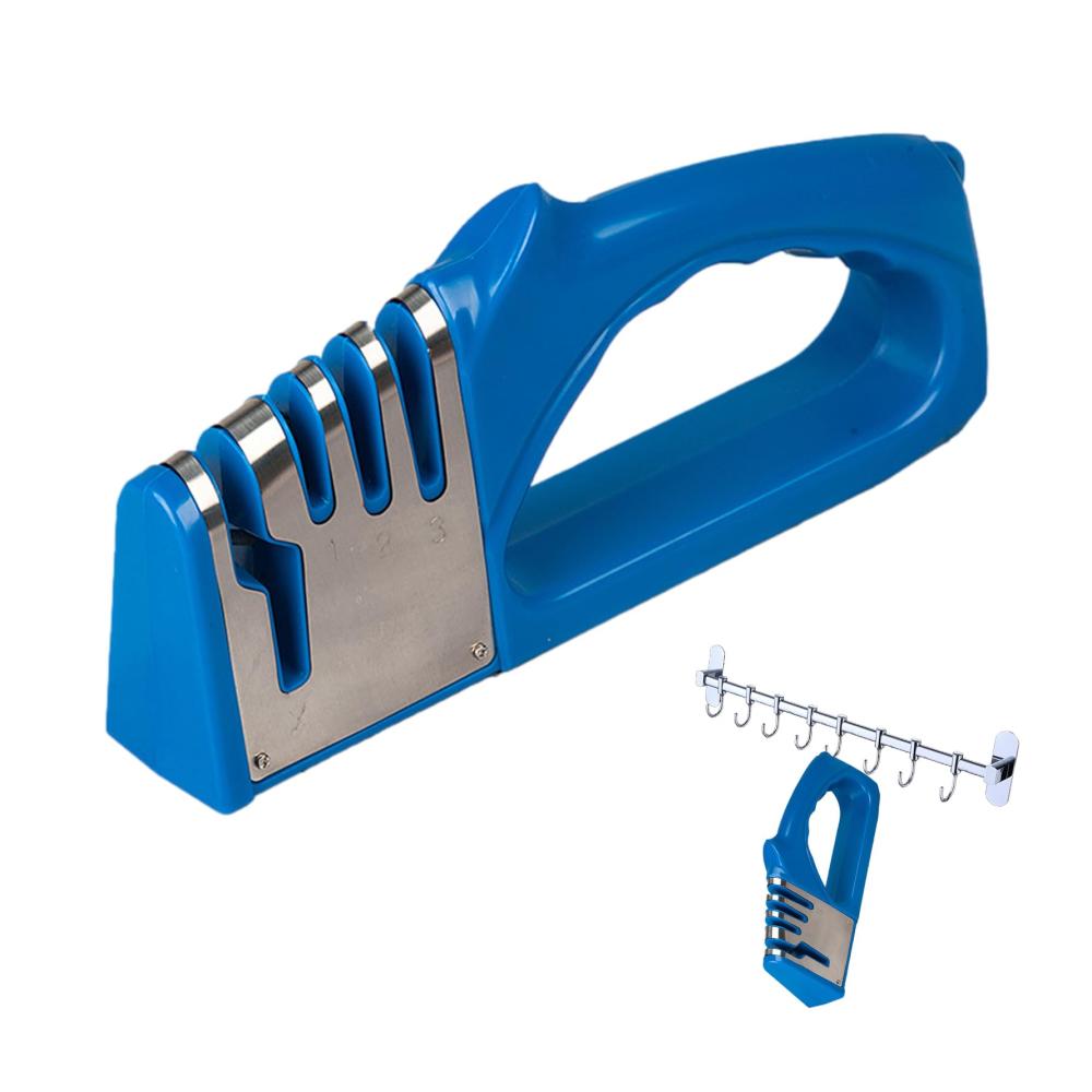 Chef Cutter Sharpener - 4-stufiger Manueller Messerschärfer mit Weichem Griff | Schnelles Schärfen und Polieren für Präzises Schneiden | Küchenschärfer zur Reparatur und Pflege