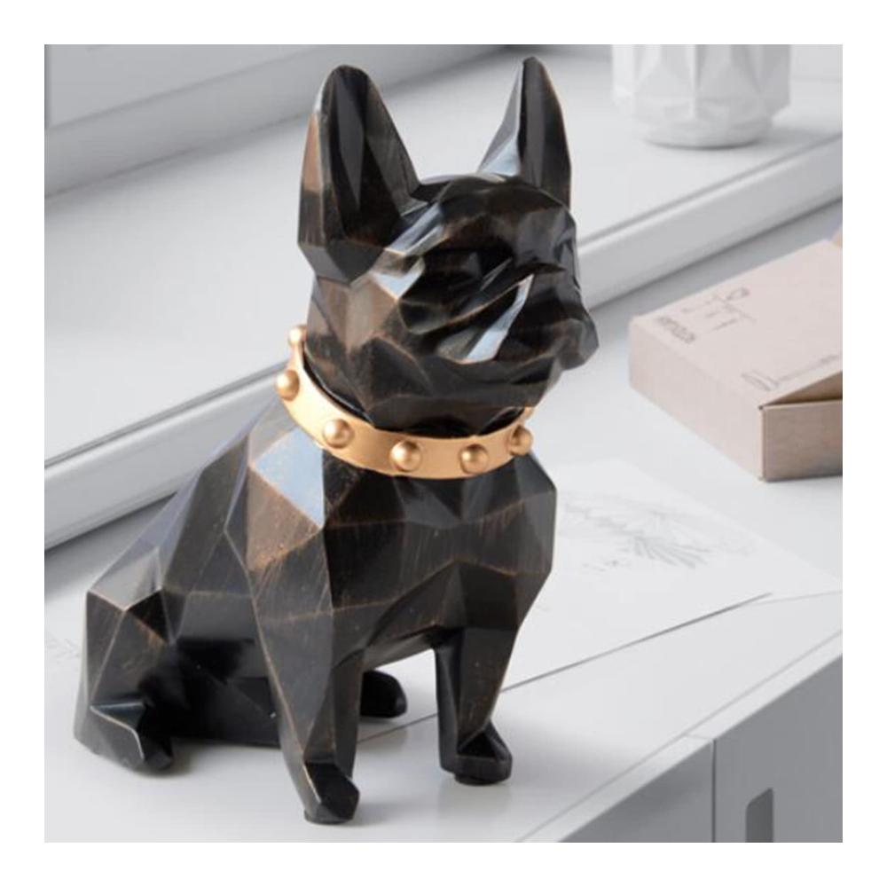 Spardosen Schwarze Französische Bulldogge Münzbank Box für Geburtstagsgeschenke - Home Decor Figur mit Münzaufbewahrungsbox
