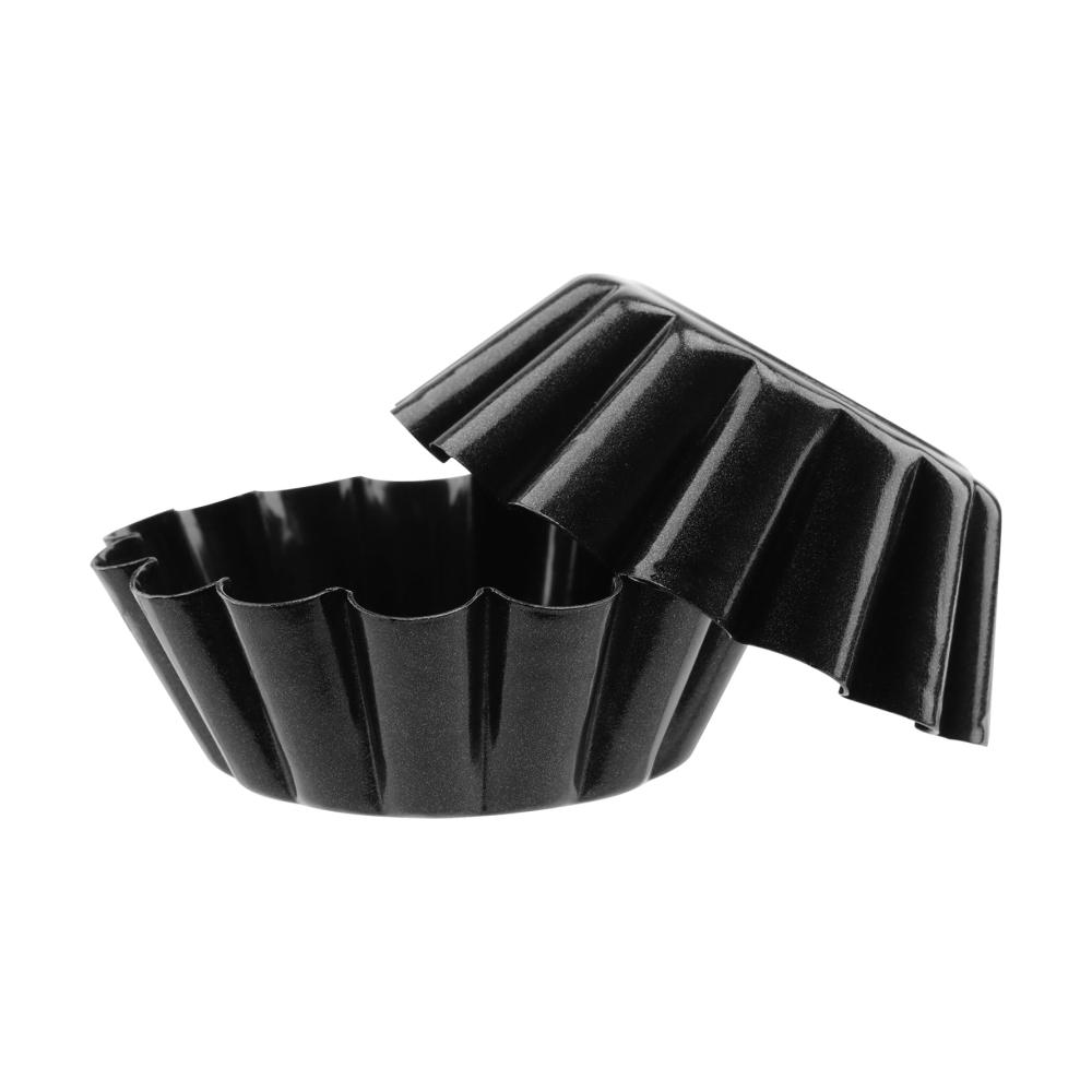 Backen Sie im Stil 16er Set Muffinbackformen für Mini-Kuchen Törtchen Muffins & Quiches. Praktische Ei-Torte-Formen in Schwarz für vielseitiges Backvergnügen. Perfekt für kleine Leckereien