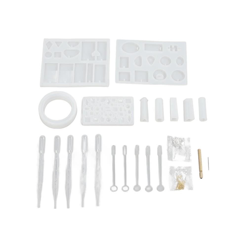Premium Gießöfen Set für DIY-Schmuckherstellung | Glattere Oberfläche & Wiederverwendbare Silikonformen | Ideal für Kunstschmuck-Anhänger | Leicht zu handhaben & langlebig