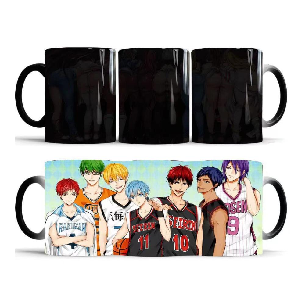 Anime Kaffeetassen Set - Kise Ryota Aomine Daiki Akashi Seijuro Kuroko Tetsuya & Kagami Taiga Tassen & Untertassen - 6-teiliges Becher-Set für echte Fans