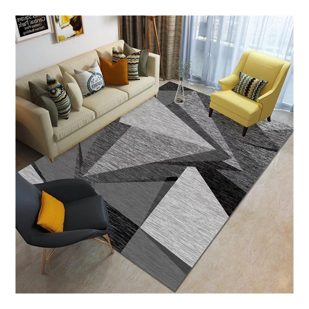 Entdecken Sie Luxus und Komfort mit unserem SUNYRDSM Bettvorleger Schlafzimmer-Läufer Teppich 140 x 200 cm - Schalldicht graues Dreiecksmuster weich und bunt. Perfekt für stilvolle Entspannung