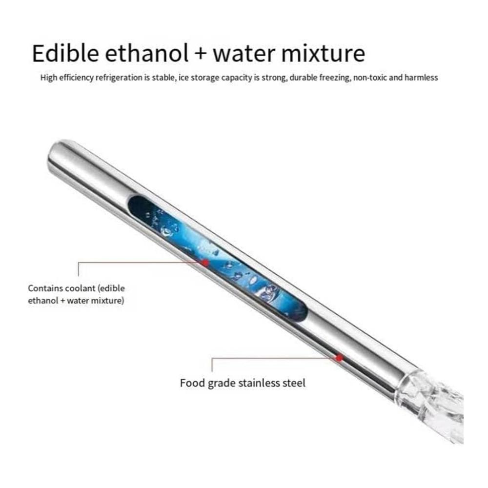 Vino Buddy 3-in-1 Edelstahl Wein- & Sektkühler Stick für Flaschen | Wein Ausgießer | Passend für alle Standardflaschen | Ideales Geschenk für Weinliebhaberinnen