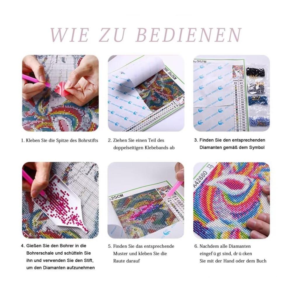 Erstellen Sie funkelnde Kunstwerke mit Mosaikfliesen Personalisierte Diamantgemälde für Zuhause und Geschenke (30 * 40CM