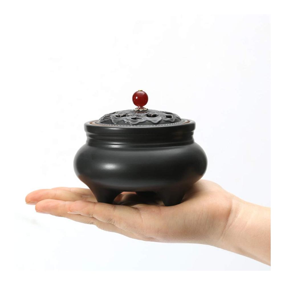Entdecken Sie die Magie der Sinne Keramik Räucherstäbchenhalter Dreibeinig für Zuhause Büro & Tempel. Antiker Duft-Brenner für Aromatherapie. Stilvolles Räuchergefäß für eine harmonische Atmosphäre