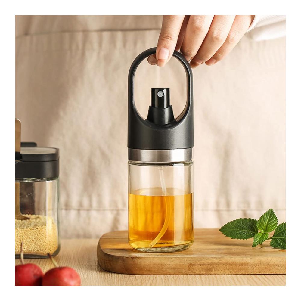 Premium Ölsprüher & Gewürzspender für genussvolles Grillen! Großkalibrige Flasche mit staubdichtem Design und ölkontrollierendem Sprühmechanismus (Farbe B) - Innovatives Kocherlebnis