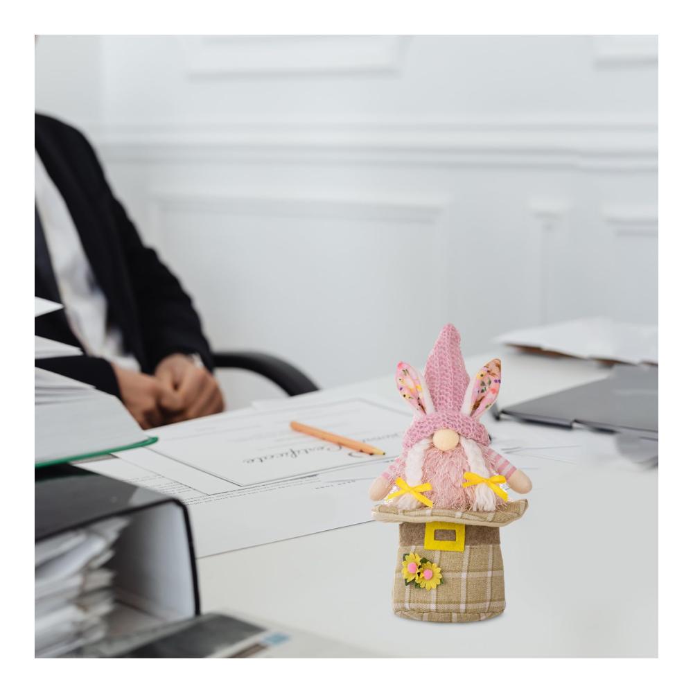 Fröhliche Osterhasen-Puppen Niedliche Zwergen-Deko für das Fest | Gesichtslose Osterhasenfiguren für Tisch & Zuhause - Ideal für die Osterdekoration