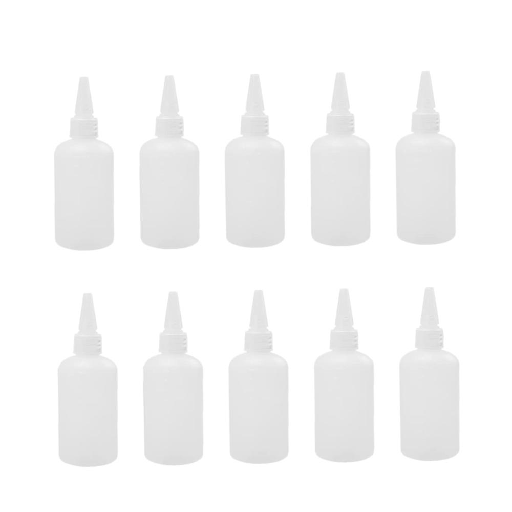 Dressing-Shaker Flaschen Set – 20 Stk. Gewürzspender Mini-Spritzflaschen für Saucen Haarfarbe & mehr – Praktische Squeeze-Flaschen mit Spitzem Mund – Vielseitige Gewürzflaschen aus robustem Kunststoff – Weiß
