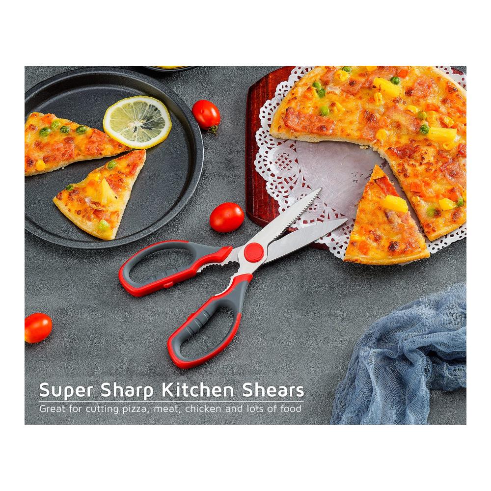 Premium Küchenschere Set – 2 Multifunktionale Scheren für Fleisch Gemüse & mehr | Hochwertige Kochhelfer & Küchenzubehör