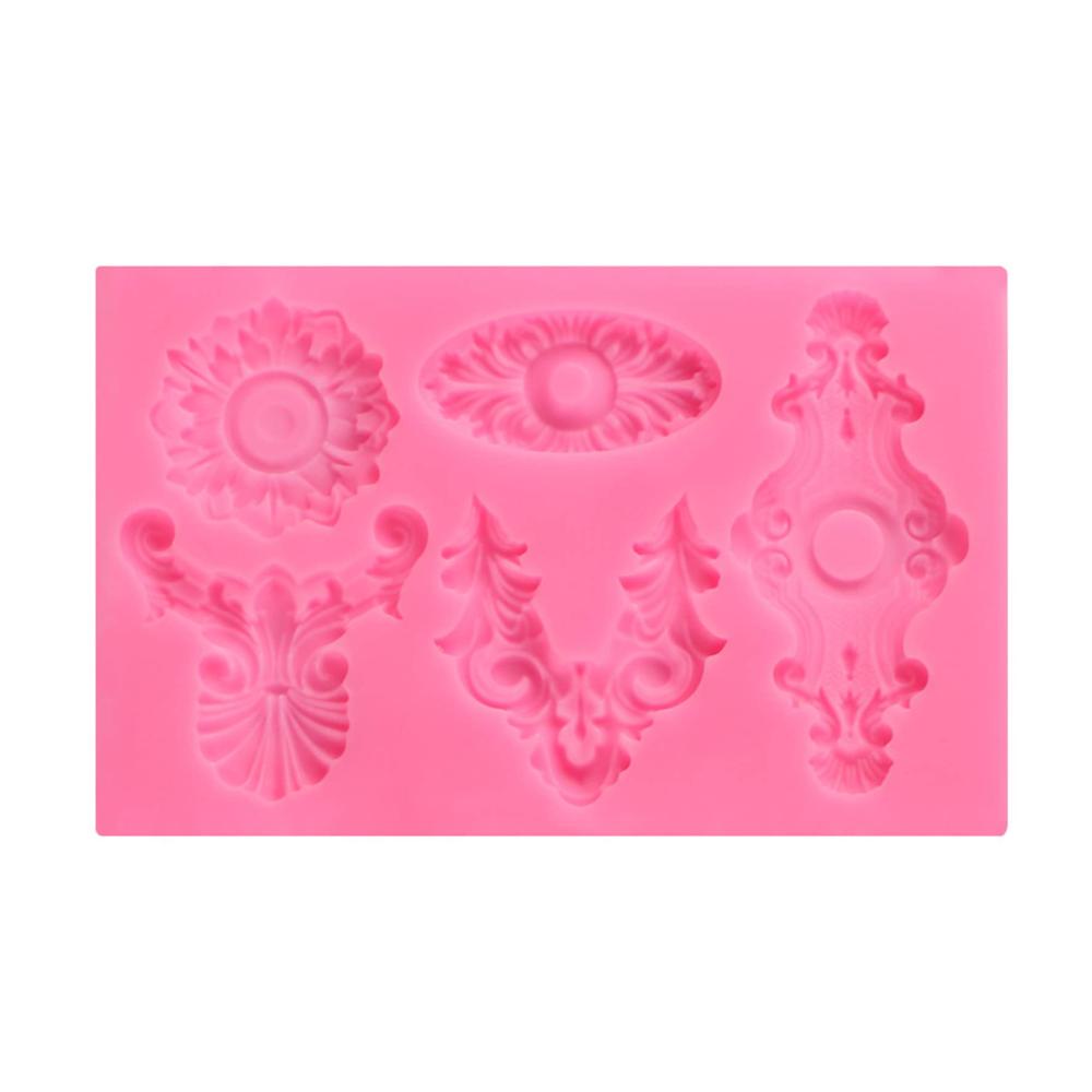 Erstellen Sie mühelos atemberaubende Tortendekorationen! Europäische geprägte Fondant-Kuchen-Silikonform für Gebäck Schokolade Süßigkeiten Eis und mehr. Perfektes DIY-Backwerkzeug für Kuchenformen Mousse und Gebäck. Silikon für professionelle Kuchendekorationen