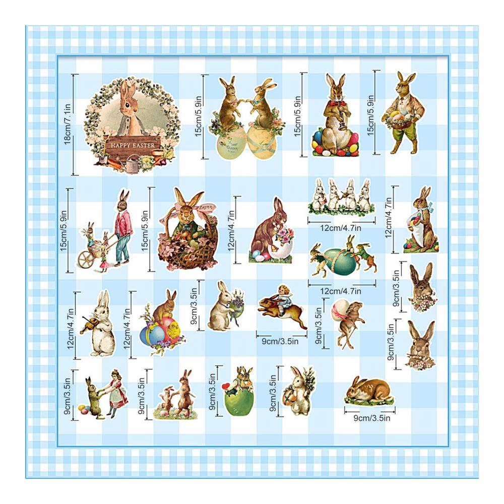Verzaubern Sie Ihren Kühlschrank! ZAGARO Ostern Magnete Set – 22 niedliche Hasenmagnete & Eier-Aufkleber – Dekorative Osterhasen für metallische Oberflächen – Ideal für Festlichkeiten & Dekoration