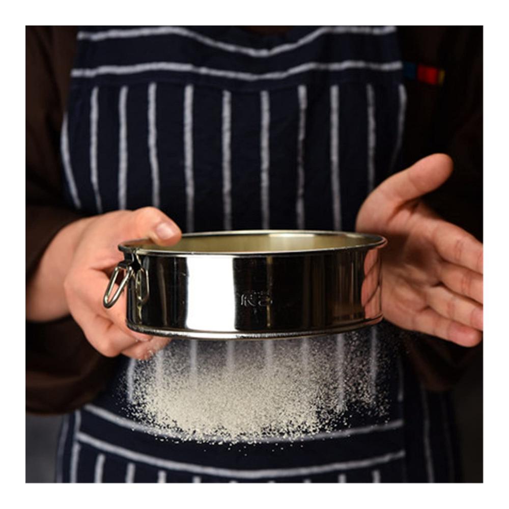 Premium Mehlsiebe Set aus Edelstahl - 3-teiliges Backzubehör für feinstes Backmehl und Puderzucker - Robuste Meshsiebe für professionelles Backen zu Hause