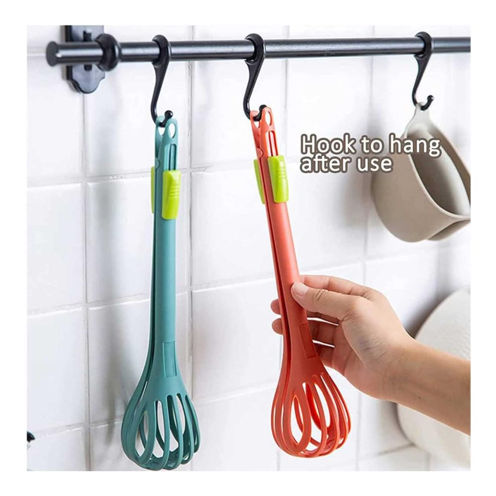 Multifunktionaler 2-in-1 Schneebesen Food Clip & Egg Whisk | Hand-Eierschläger und Nudelzange | Robuster Küchenhelfer für perfekte Eier und Lebensmittelklammern | Spaghetti-Zubereitung leicht gemacht