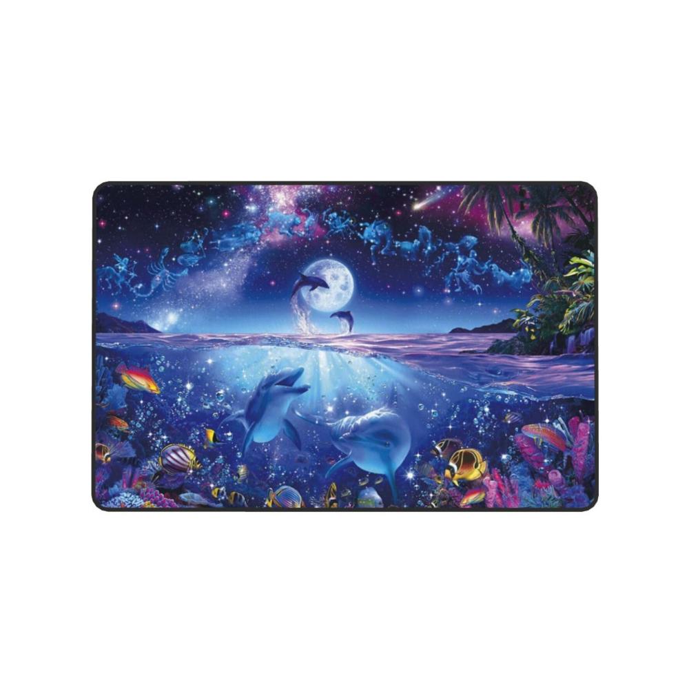 Bringen Sie mit unseren himmelblauen Meereslebewesen-Teppichen Leben in Ihre Räume! Superweich rutschfest und waschbar für Wohnzimmer Schlafzimmer und Ruhebereiche. Perfekte Dekoration für Zuhause! 100 x 150