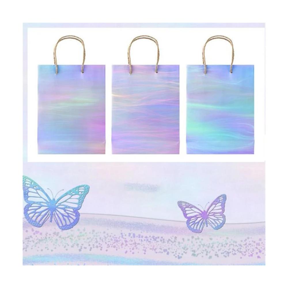 Hochwertiges Dekorpapier Set - Glitzernde Heißpräge Folie für DIY Kunst Scrapbooking und Geschenke - 20 Stück in lebhaftem Orange