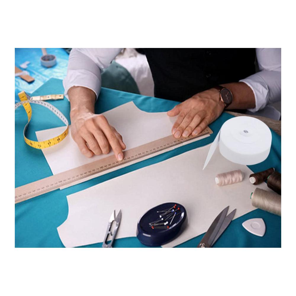 Hochwertiges Weißes Gummiband 20mm x 40m - Elastisches Polyesterband für Nähen und DIY Handwerk - Strapazierfähiges Elastikband für Haushalt und Bastelprojekte - 1 Rolle