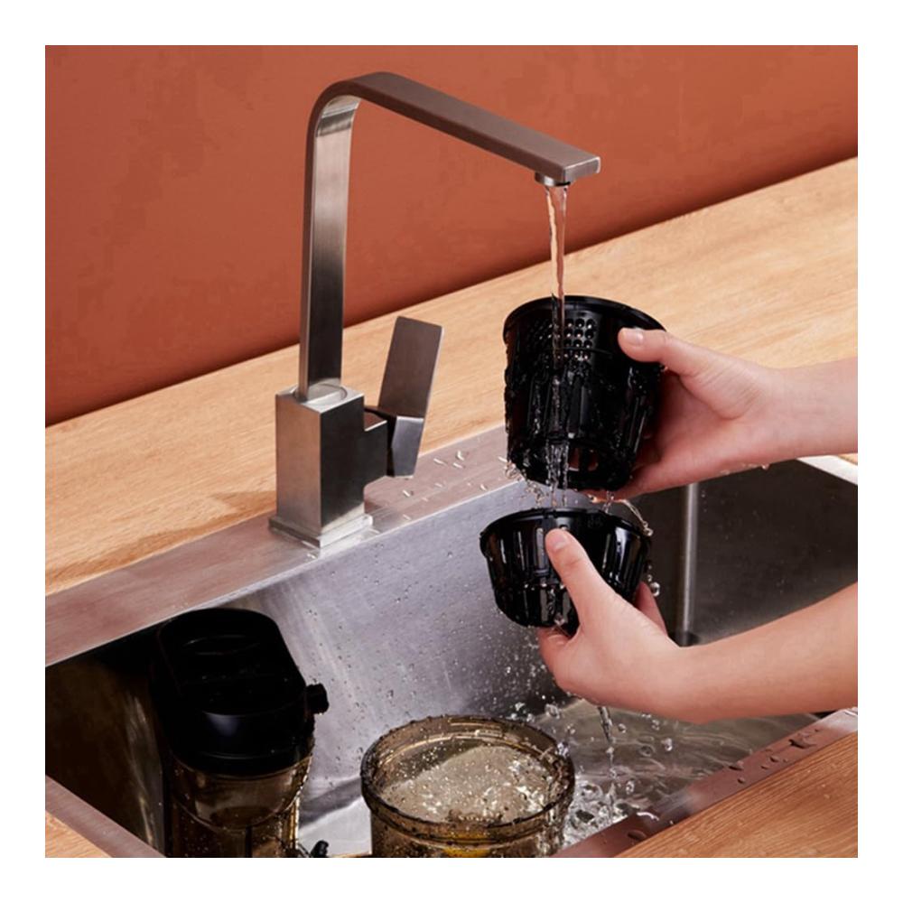 3er-Set Premium Edelstahl Entsafter-Zubehör Filter & Eis-Saft-Eimer für optimale Saft- & Zitruspressen-Ergebnisse
