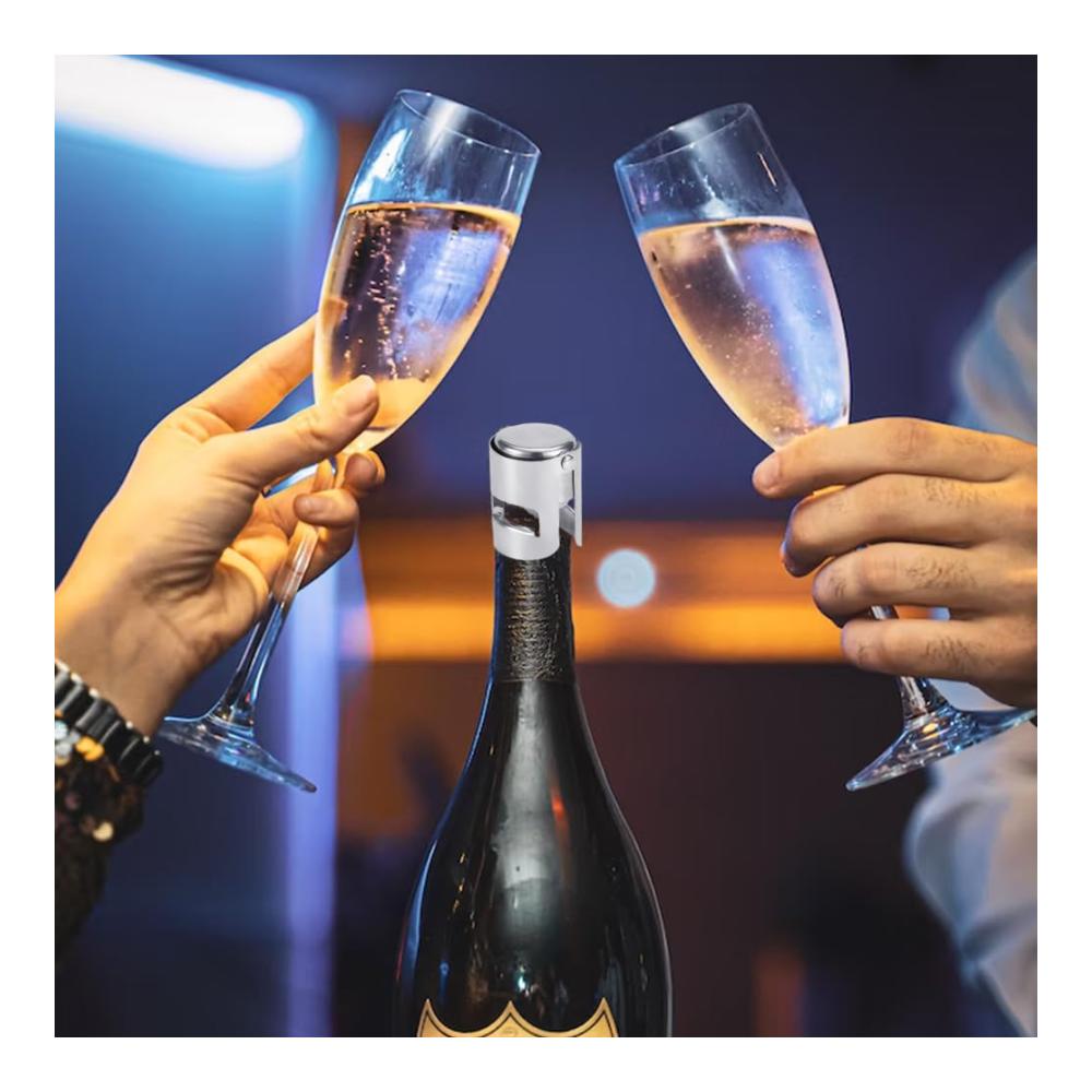 Entdecken Sie den Genuss Premium Weinverschlüsse & -ausgießer Set für Weinkenner | 5er Pack Edelstahl Sektverschlüsse perfekt für Rotwein Champagner & mehr | Praktischer Sektflaschenverschluss für Ihre exklusive Weinsammlung | Erleben Sie den Unterschied beim Ausgießen von Wein und Bier