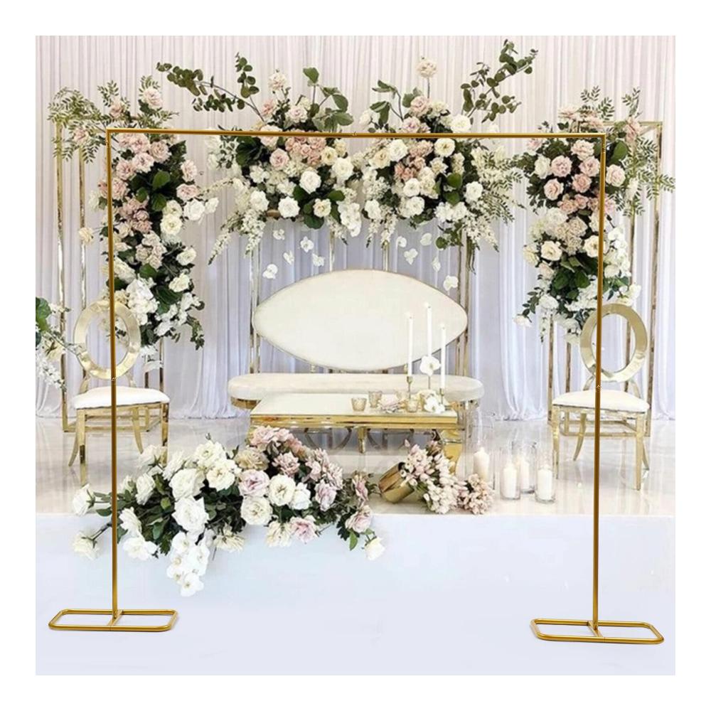Romantischer Hochzeitstürbogen - Schmiedeeisen Dekoration für Zeremonie & Jubiläum - Metallbogen 6.5FT - Perfekt für Braut Geburtstagsfeier & mehr