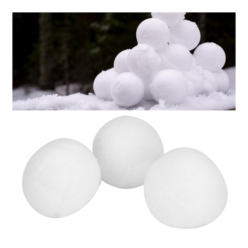Premium Kunstschnee 50 weiße Schneebälle 7 cm groß - Perfekt für Weihnachtsdeko & Schneeballschlachten drinnen & draußen - Winterzauber für Ihr Zuhause