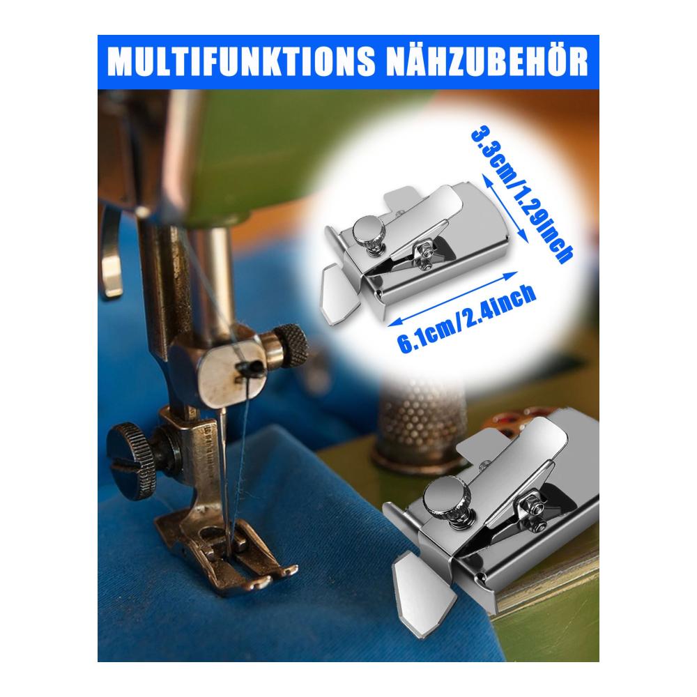 Premium Magnetische Nahtführung für Nähmaschine – 2er Set Magnetischer Nahtführer für Präzisionsnähen | Universelle Nähmaschinenaufsätze für Perfekte Nähte | Multifunktionales Zubehör für Profis & An