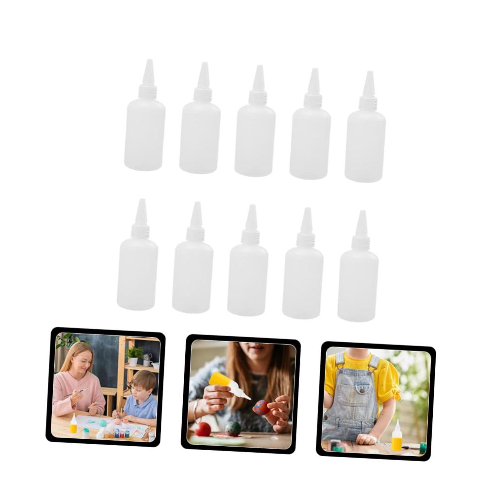 Dressing-Shaker Flaschen Set – 20 Stk. Gewürzspender Mini-Spritzflaschen für Saucen Haarfarbe & mehr – Praktische Squeeze-Flaschen mit Spitzem Mund – Vielseitige Gewürzflaschen aus robustem Kunststoff – Weiß