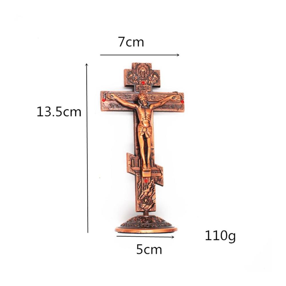Orthodoxes Kreuz Jesus 135 x 7 cm - Katholischer Christus für Heimdekoration und Gebet - Religiöse Dekoartikel für die Christliche Kirche - Kruzifixe und Gebetsutensilien in verschiedenen Farben verfügbar