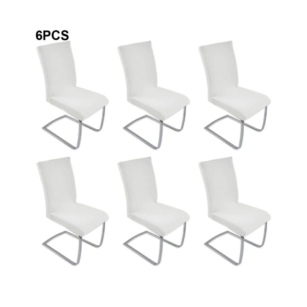 6er Set Stuhlhussen Universal Stretch-Passform für Esszimmer Leicht zu Reinigen Hochwertiges Polyester Vielseitig Einsetzbar Ideal für J