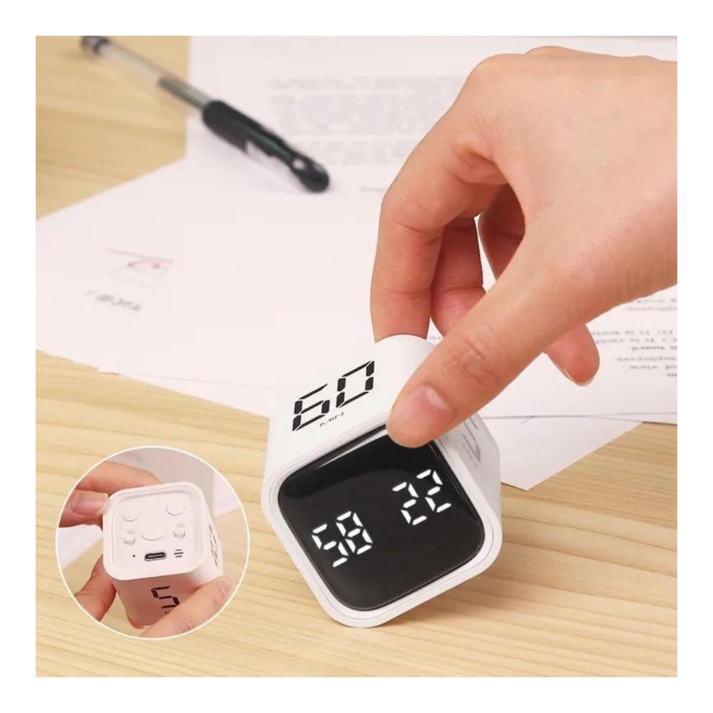 Schneebesen Würfel-Timer mit Schwerkraftsensor-Einstellungsverwaltung - Praktischer Flip-Timer für Übungen und Spiele (A
