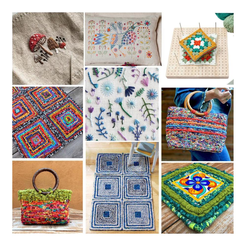 Nähsets Holz Sperrbrett für Granny Square | Strickbrett mit 324 Löchern | Häkelbrett für Großmütter Mütter & Freunde | Perfektes