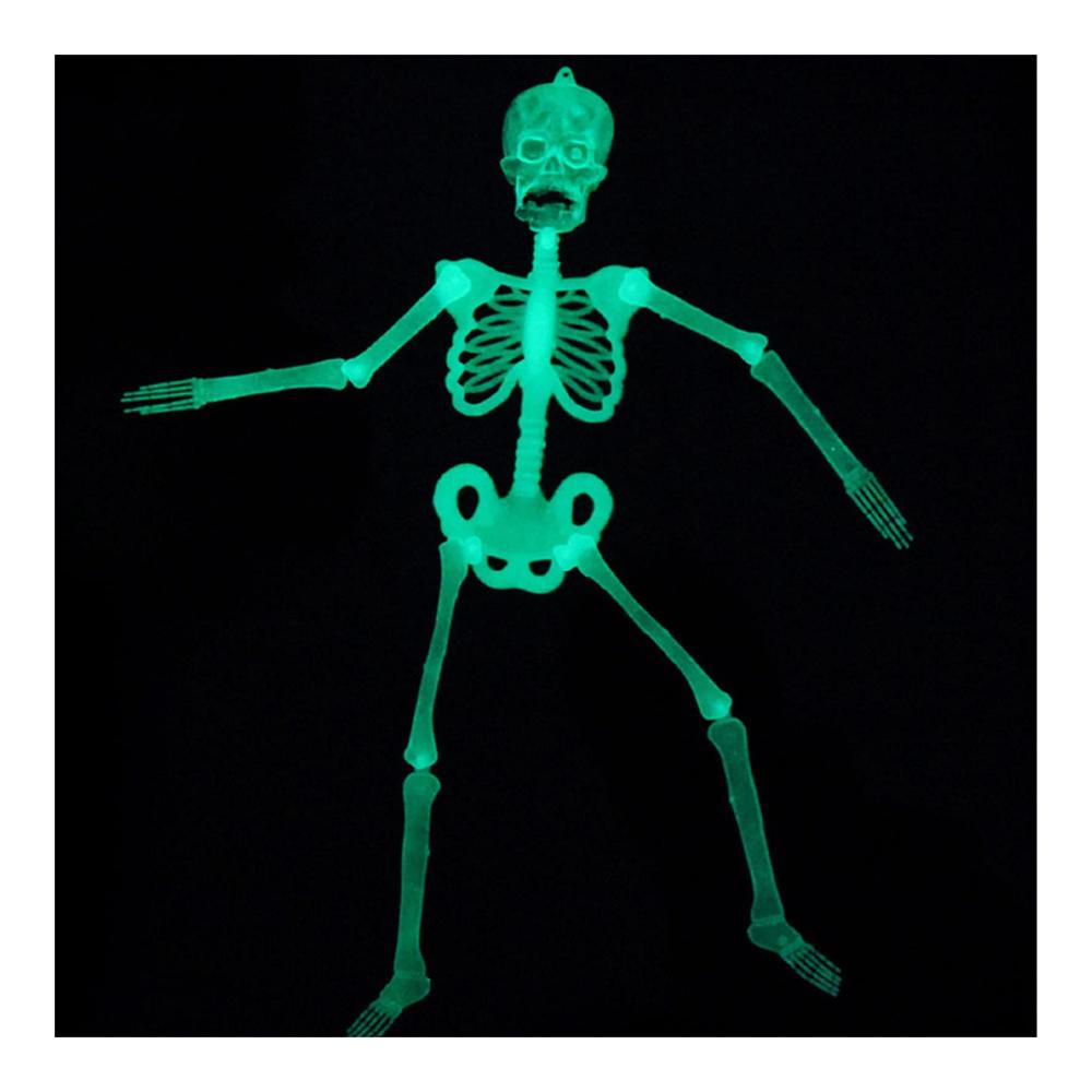 Entdecken Sie das Ultimative Partyfotoautomat Zubehör! 32/90/150cm Leuchtendes Skelett Halloween Dekoration - Neuheit Witzig Tricky Prop. Scary Body Toy für Outdoor Hängende Ornamente im Garten. Perfekte Nacht Dekoration für Haunted House. Unverzichtbare Party Requisiten! (32 cm