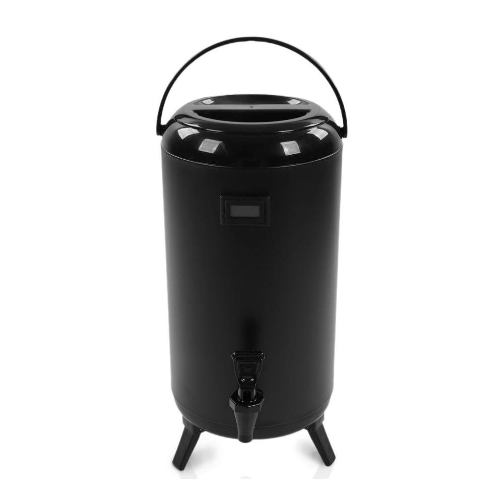 Entdecken Sie den Ultimativen Genuss Isolierte Thermoskanne mit Thermometer für Heiß- und Kaltgetränke - 12L Eisgetränkespender ideal für Kaffee Tee Wasser und Saft. Perfekter K