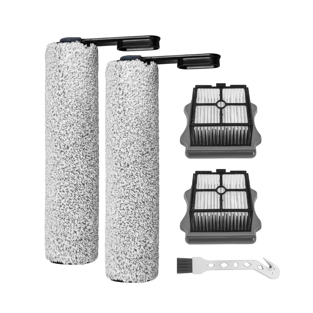 Entfesseln Sie die Reinigungsmacht Fixbetter 2 Bürstenrollen & 2 Filter für Tineco Floor One S5/S5 Pro/S5 Pro 2/S5 Extreme Nass-Trocken Staubsauger Zubehörset + Bonus Reinigungsbür