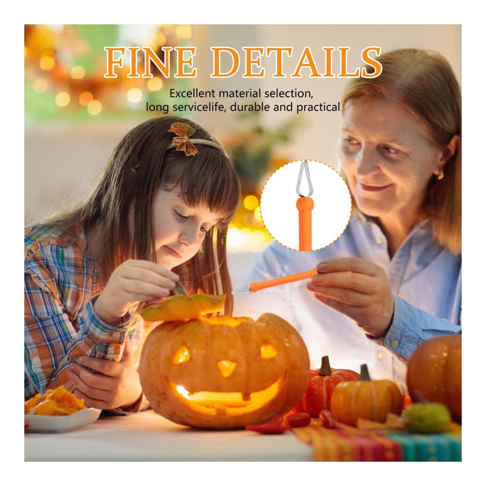 Professionelles Tranchiermesser-Set 7-teiliges Edelstahl-Kürbis-Schnitzwerkzeug für Halloween. Inklusive Tragetasche. Ideal für Erwachsene und Kinder. Ein perfektes Geschenk