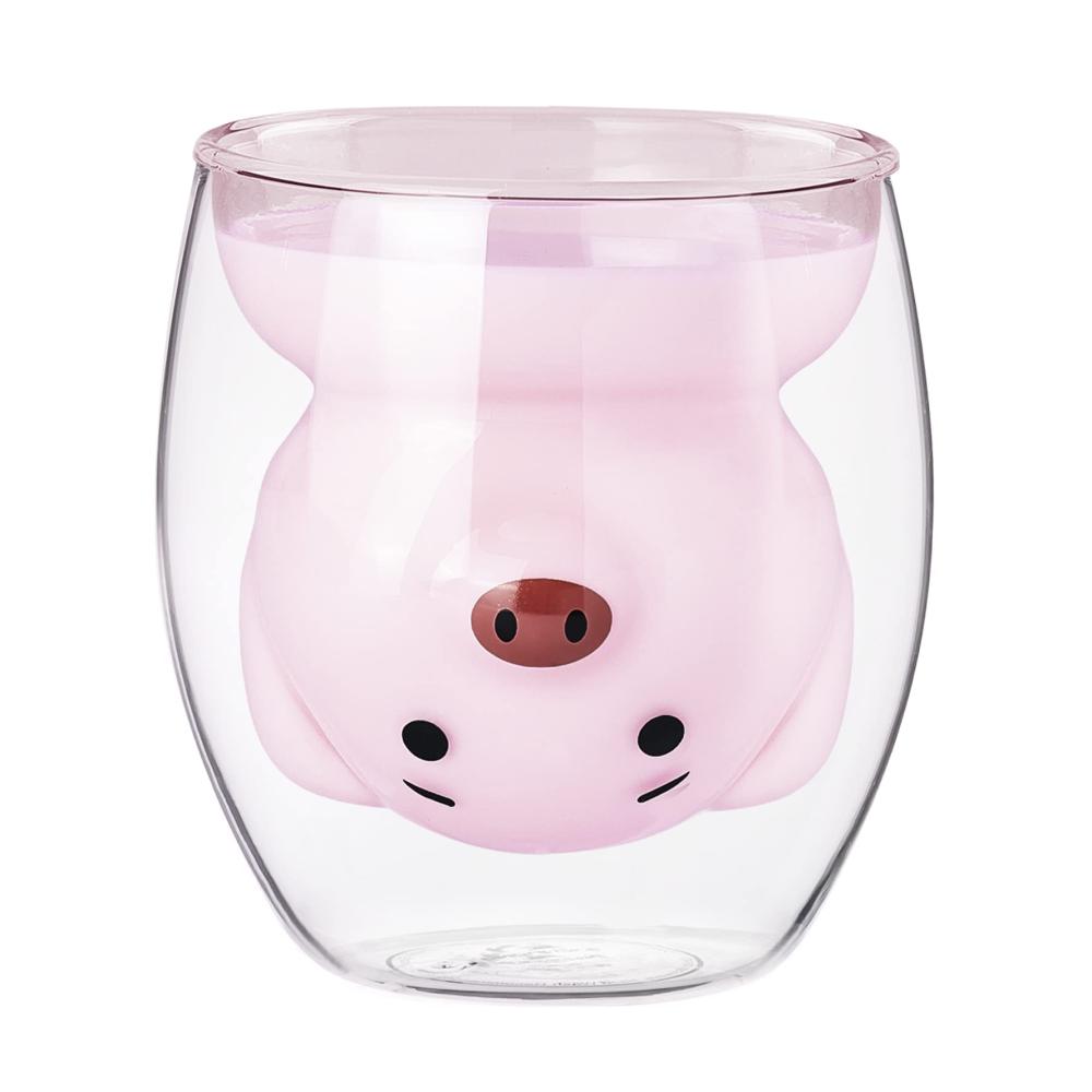 Premium Doppelwandige Espresso- & Mokkatassen Set | Lustige Schwein-Designs | Ideale Milchtassen für Kaffee & Tee | Perfektes Geschenk für Schweineliebhaber | Hochwertige Tassen & Untertassen | Neuheitenbecher für Frau Freund | Geburtstag & Weihnachten