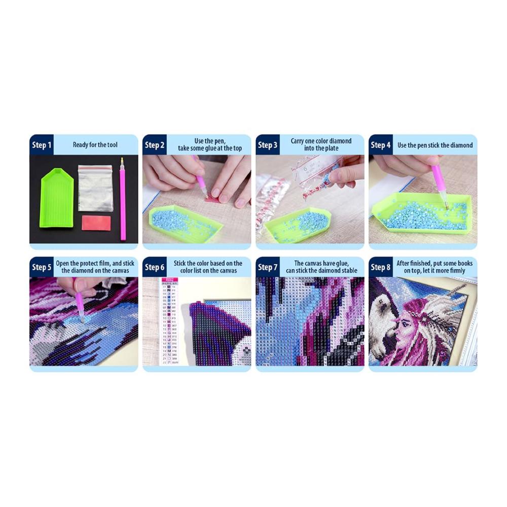 5D DIY Diamant Malerei Sets Acryl Diamant Kunst Hängeanhänger Klee Engel Kristall Hänger für Zuhause & Gartenfenster Dekoration - Inklusive Punkte Anhänger
