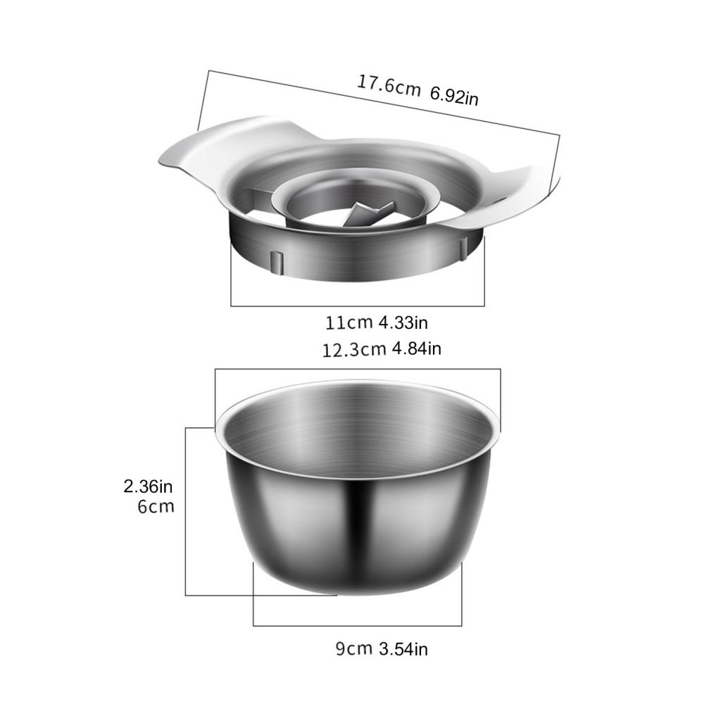 Entfernen Sie mühelos Kerne! Granatapfelöffner & Schäler aus Edelstahl mit Schüssel. Präzises Granatapfel-Entkernungsgerät - Leicht zu bedienen leicht zu reinigen. Perfekter Küchenhelfer für sauberes und schnelles Entkernen. Genießen Sie frische Granatäpfel ohne Aufwand