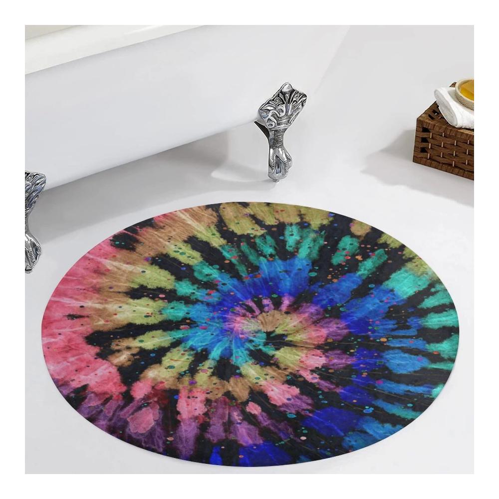 Tie-Dye-Muster Teppiche Weiche Schlafzimmerteppiche für Wohnzimmer & Kinderzimmer. Rutschfeste Fußmatten Große Vielfalt