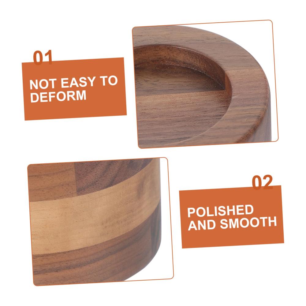 Premium Kaffeepulverständer Handgefertigter Holz-Tamper für Espresso-Liebhaber | Hochwertiger Tischkompressor für perfekten Kaffee-Genuss | Stilvoll und funkt