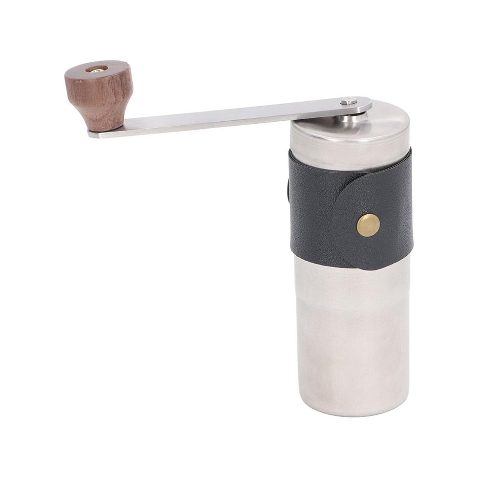 Entfalten Sie den vollen Kaffeegenuss Hochwertige Manuelle Kaffeemühle aus Edelstahl mit stilvollem PU-Lederetui | Perfekt für Heimkaffee und French Press | Tragbare Hand-Kaffeebohnenmühle für frisch gemahlenen Kaffee unterwegs | Genießen Sie aromatische Momente jederzeit und überall