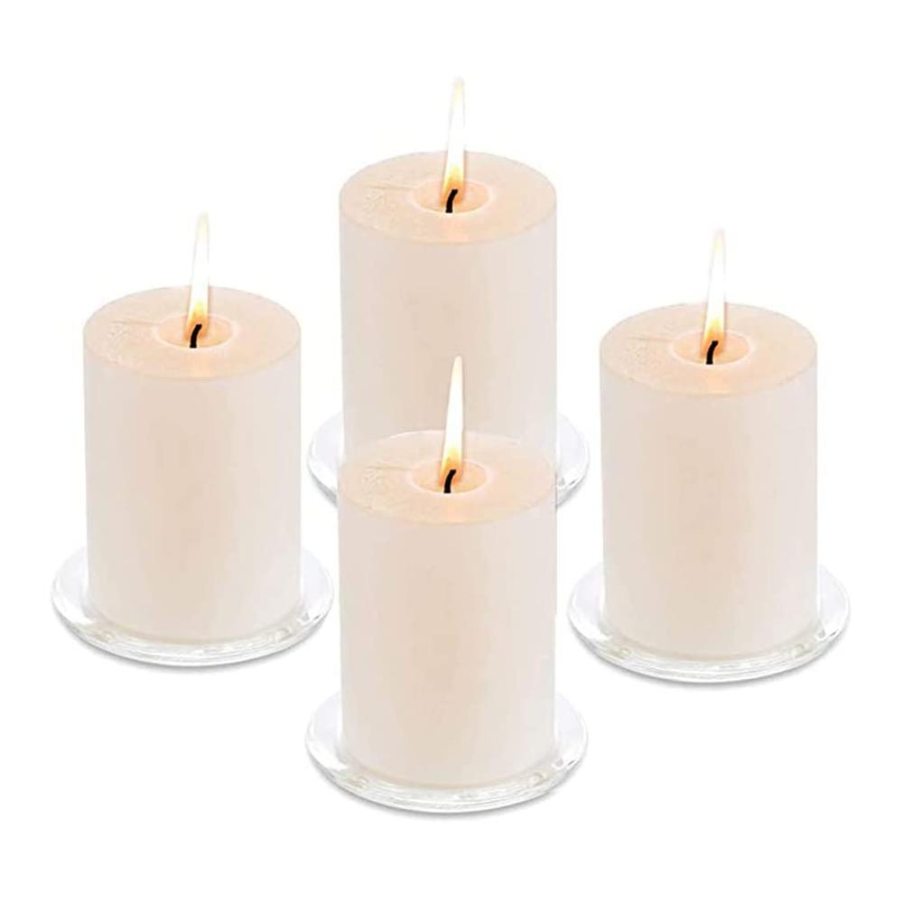 Edler Glanz Set mit 10 Glas-Kerzenständern & Glasuntersetzern - Perfekt für Familienessen Geburtstage Hochzeiten & mehr! Stilvoll für Schlafzimmer Küche Wohnzimmer Esszimmer & Badezimmer